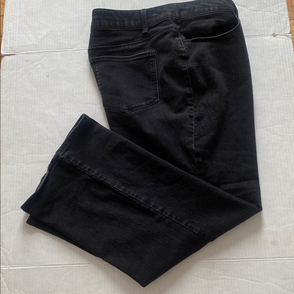 FADED GLORY black cotton, stretch, jeans size 22WP for shorter/petite women - Picture 11 of 16